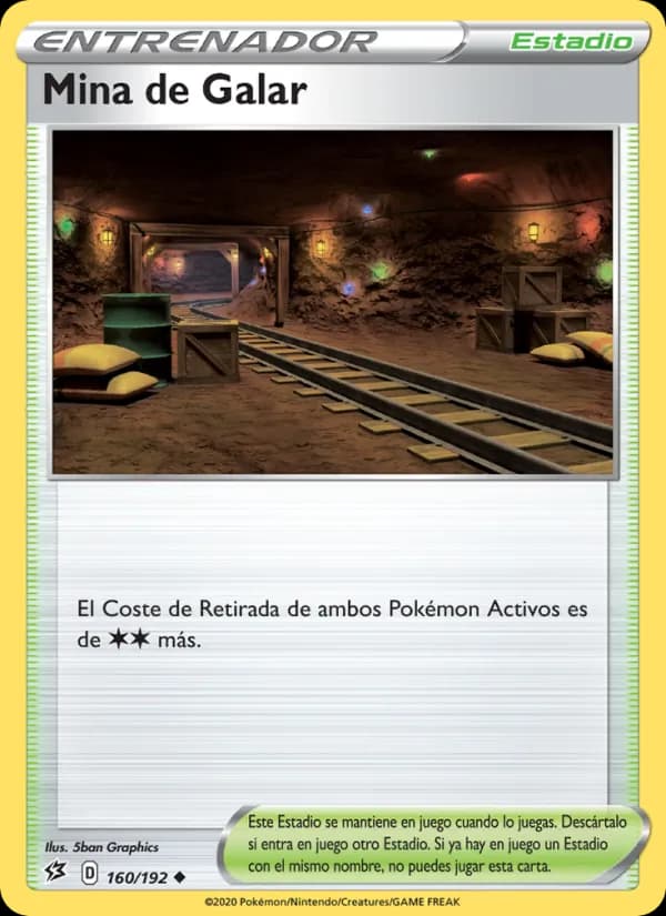 Mina de Galar card in Spanish