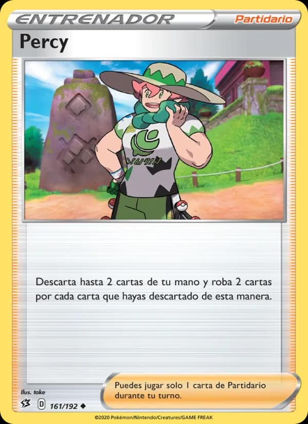 Percy card in Spanish