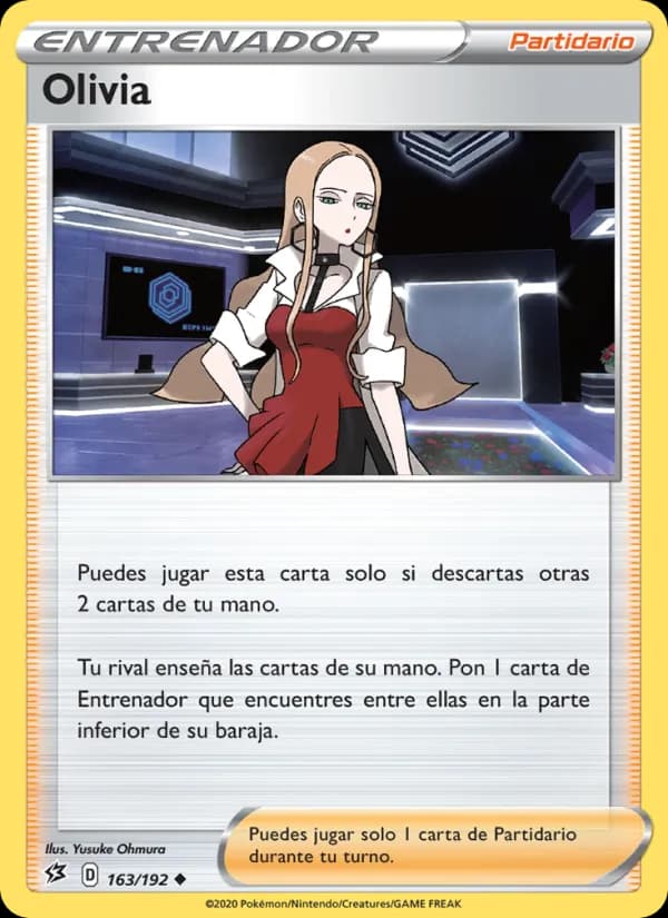 Olivia card in Spanish