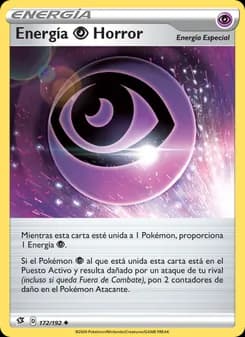 Energía Psychic Horror card in Spanish
