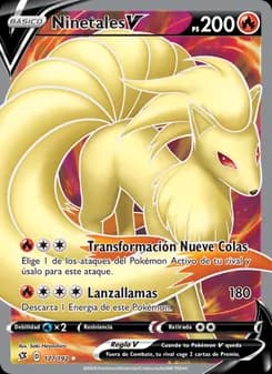Ninetales V card in Spanish