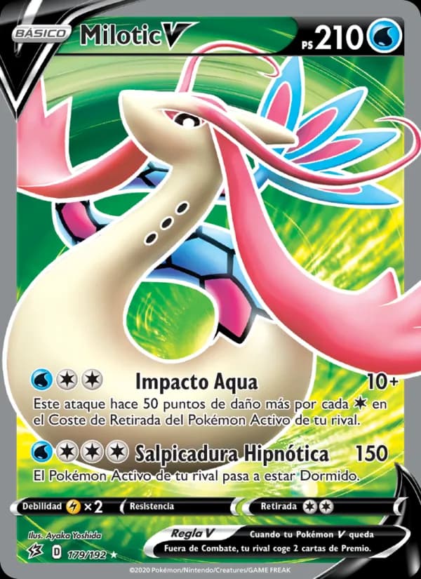 Milotic V card in Spanish