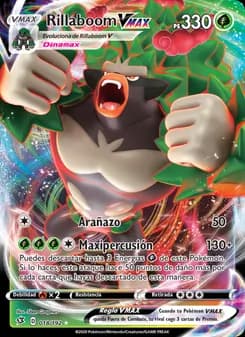 Rillaboom VMAX card in Spanish