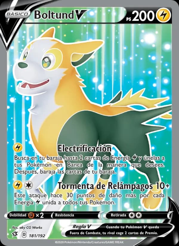 Boltund V card in Spanish