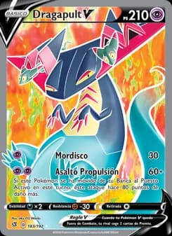 Dragapult V card in Spanish