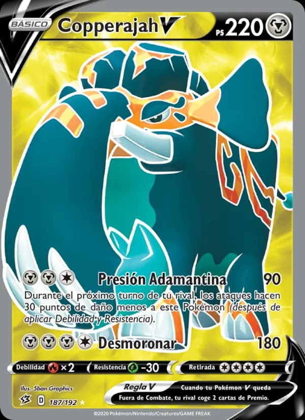 Copperajah V card in Spanish