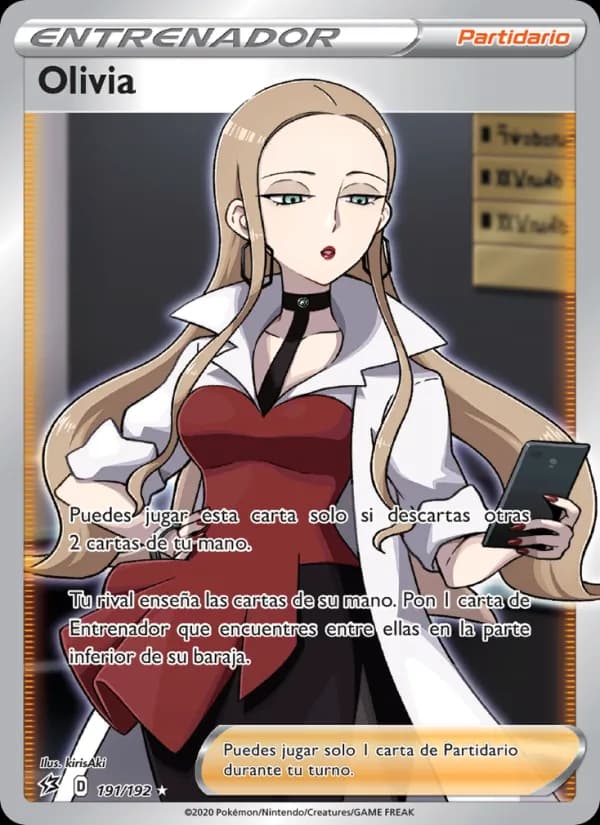 Olivia card in Spanish