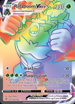 Rillaboom VMAX card in Spanish