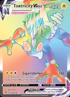 Toxtricity VMAX card in Spanish
