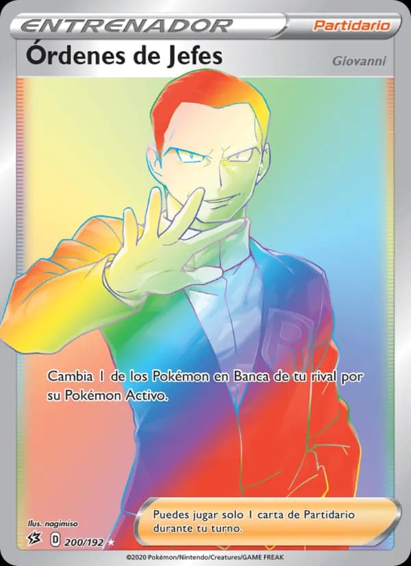 Órdenes de Jefes card in Spanish