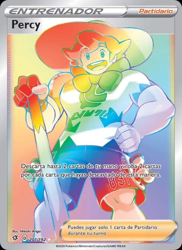 Percy card in Spanish