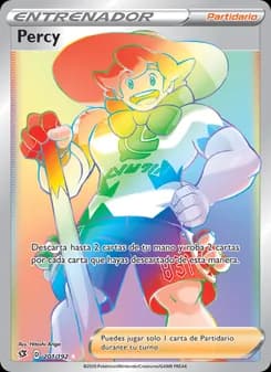 Percy card in Spanish