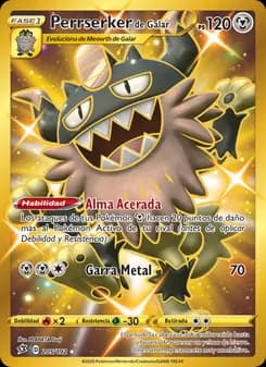 Perrserker de Galar card in Spanish