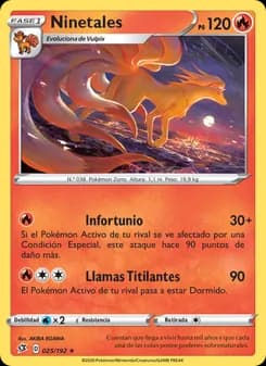 Ninetales card in Spanish