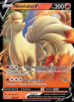 Ninetales V card in Spanish