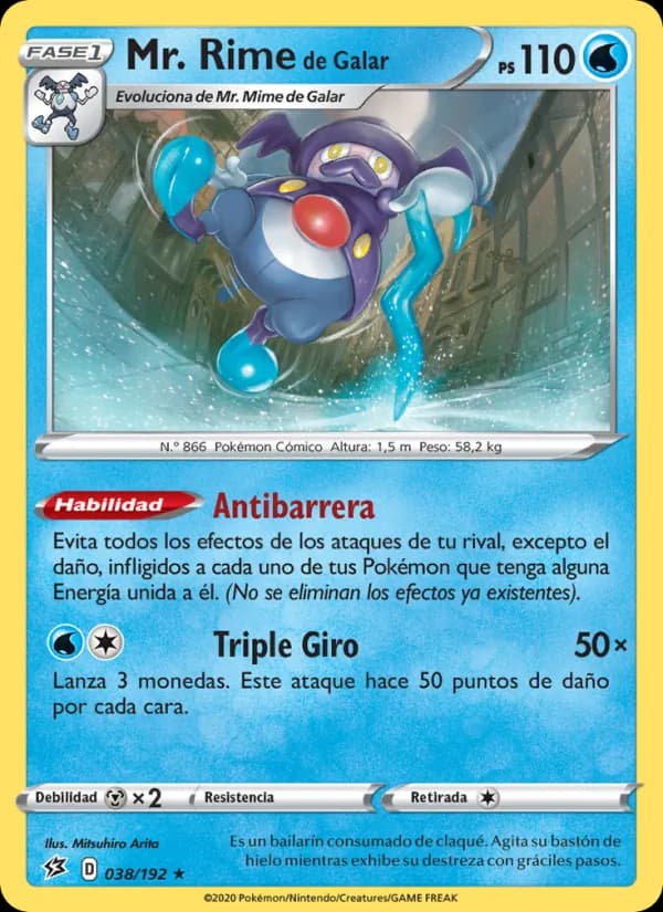 Mr. Rime de Galar card in Spanish