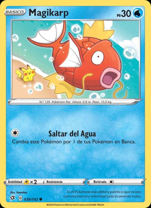Magikarp card in Spanish