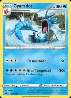 Gyarados card in Spanish