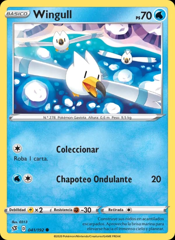 Wingull card in Spanish