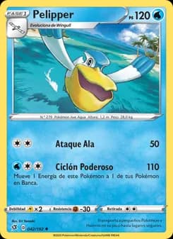 Pelipper card in Spanish