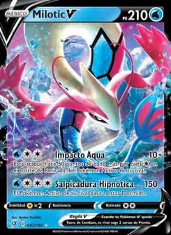 Milotic V card in Spanish