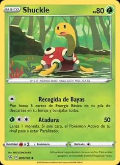Shuckle card in Spanish