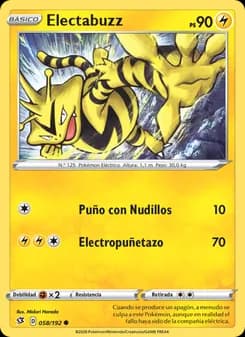 Electabuzz card in Spanish