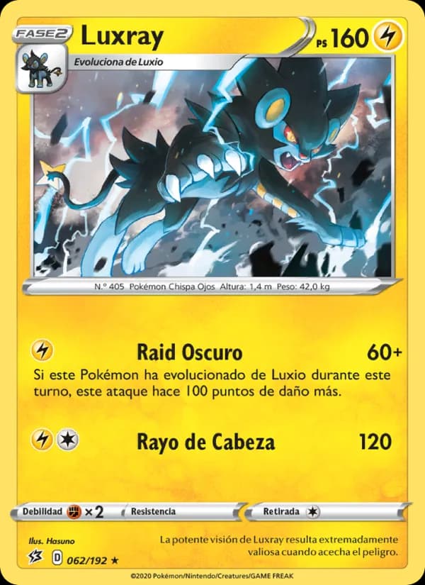 Luxray card in Spanish