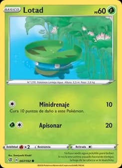 Lotad card in Spanish