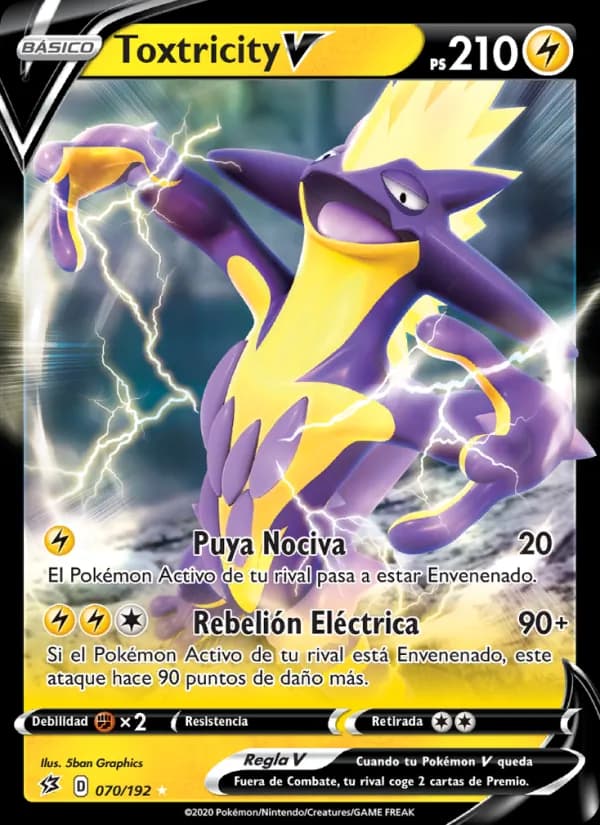 Toxtricity V card in Spanish
