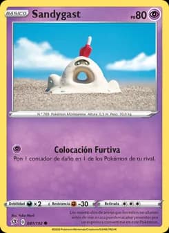Sandygast card in Spanish