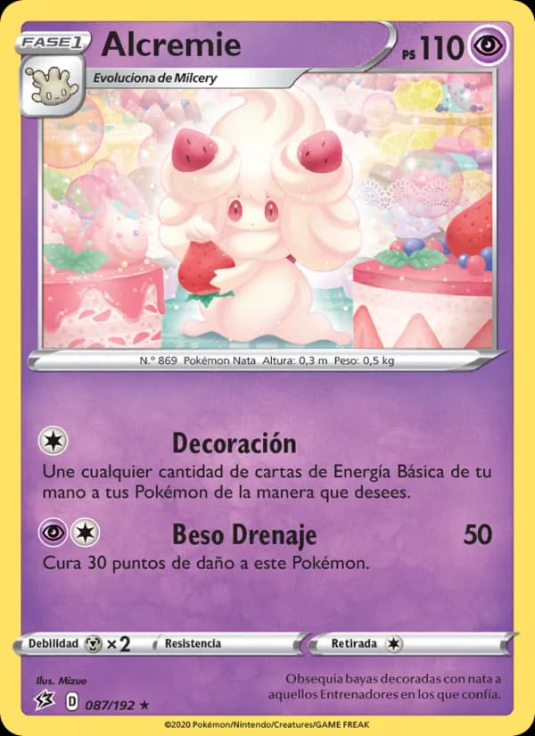 Alcremie card in Spanish