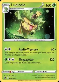 Ludicolo card in Spanish
