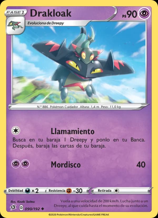 Drakloak card in Spanish