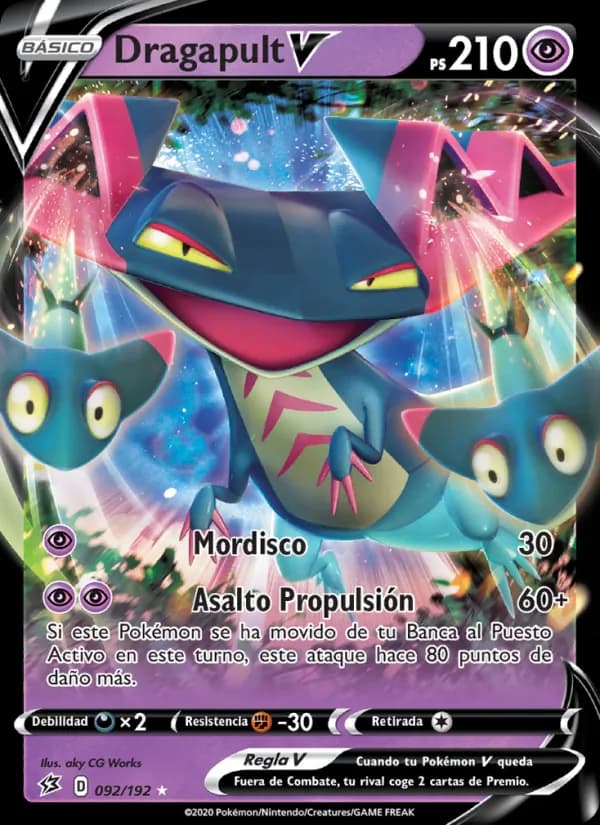 Dragapult V card in Spanish