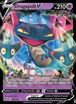 Dragapult V card in Spanish