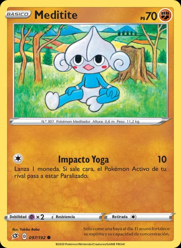 Meditite card in Spanish