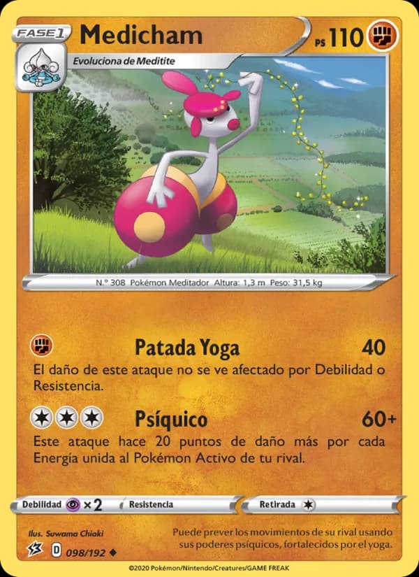 Medicham card in Spanish