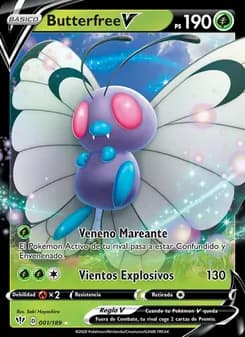 Butterfree V card in Spanish