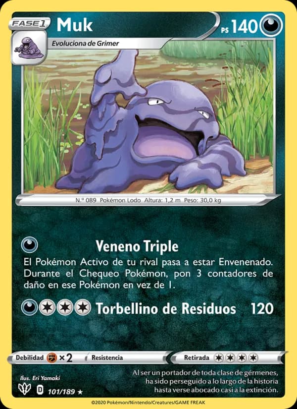 Muk card in Spanish