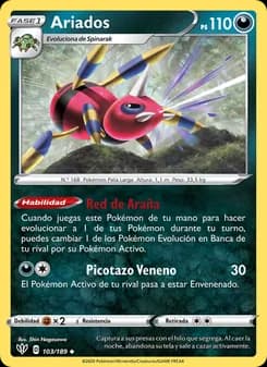 Ariados card in Spanish