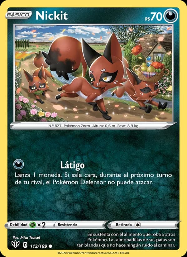 Nickit card in Spanish