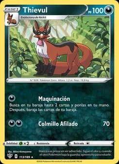 Thievul card in Spanish