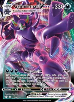 Grimmsnarl VMAX card in Spanish