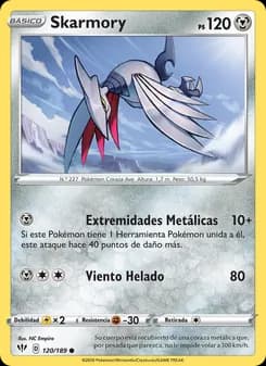 Skarmory card in Spanish