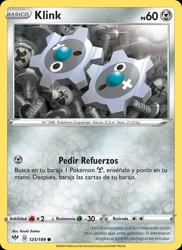 Klink card in Spanish