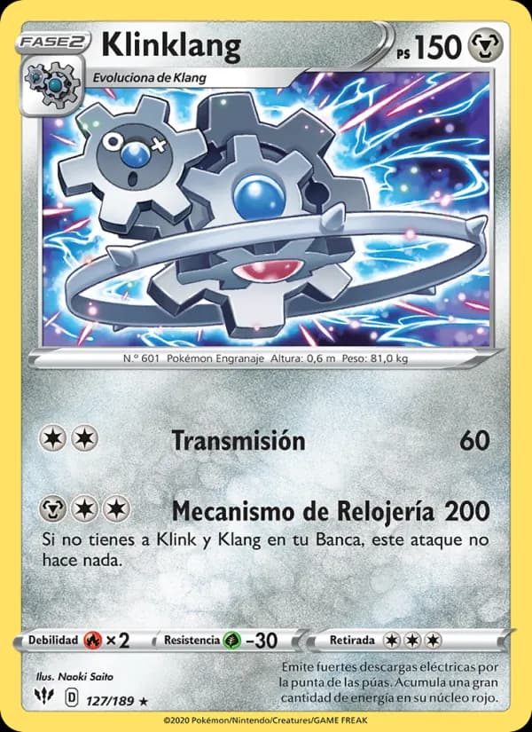 Klinklang card in Spanish