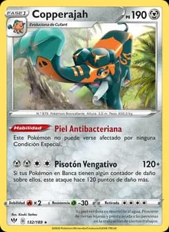 Copperajah card in Spanish