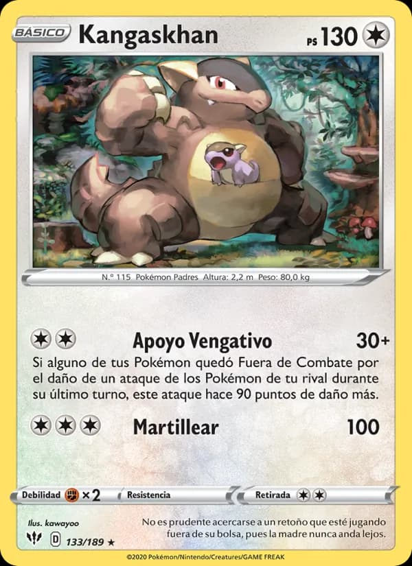 Kangaskhan card in Spanish