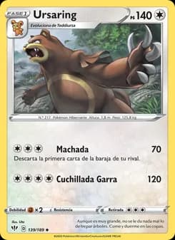Ursaring card in Spanish